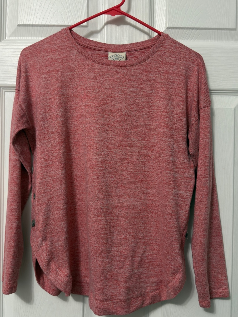 St. John's Bay Heathered Rose Crewneck Sweater